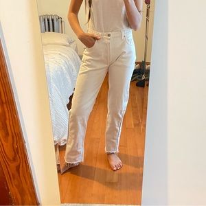 Vintage white Levi 501’s